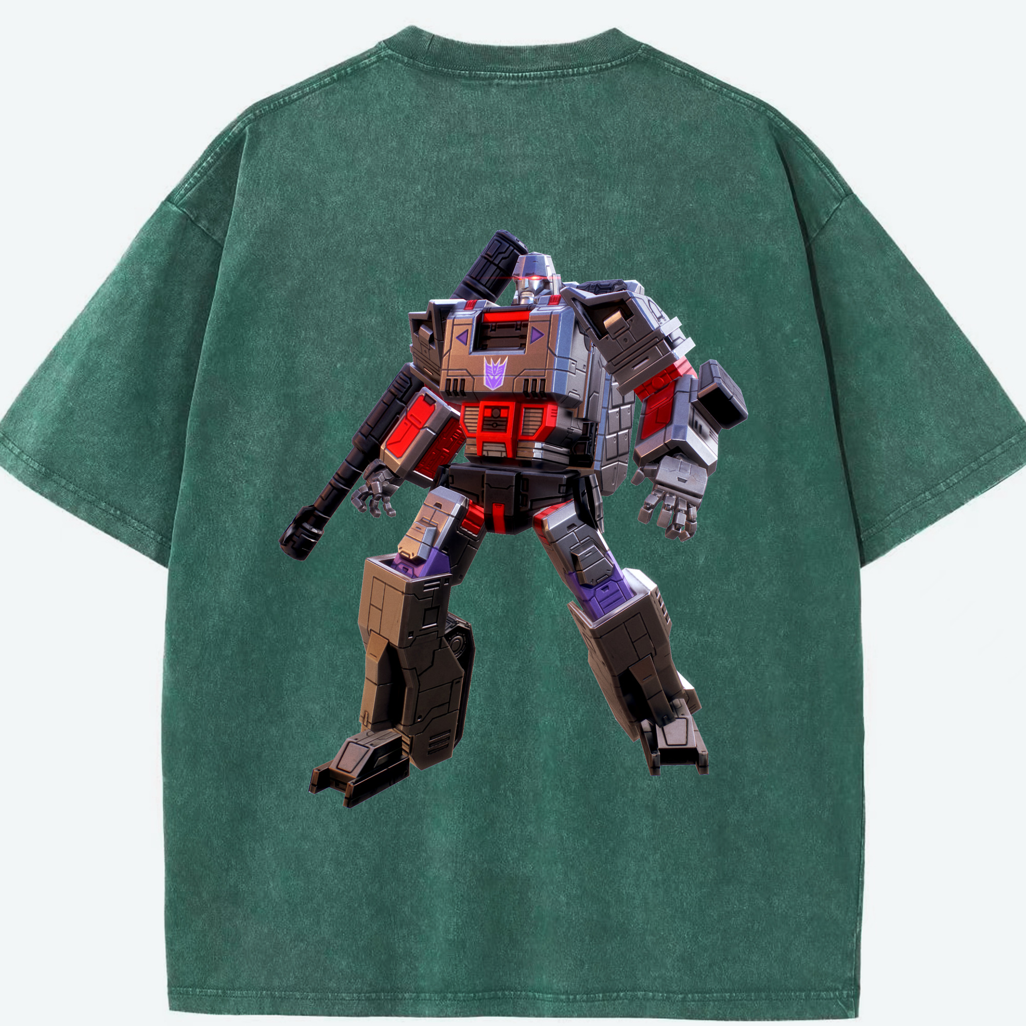 （画像用）  綿100% ヴィンテージ風 半袖Tシャツ（背面プリント）